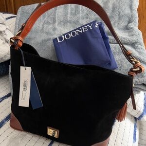 Dooney & Bourke Black Suede Large Sac